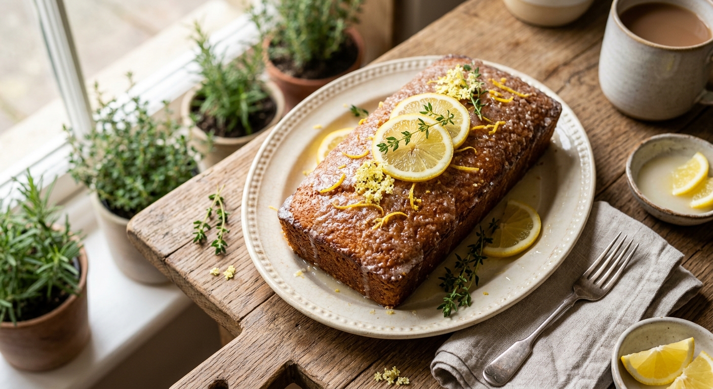 Lemon Drizzle Cake — AI-generated headline for J_C