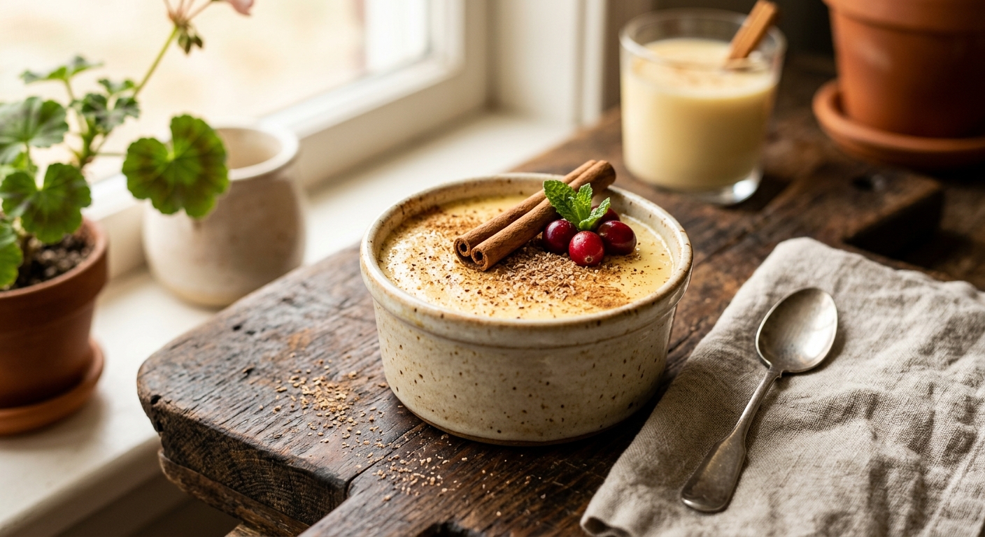 Rón Popo — Salvadoran Eggnog Custard — AI-generated headline for RecipeFiler