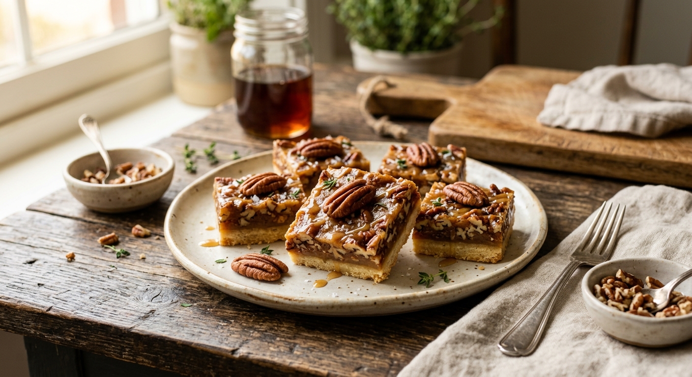 Maple Pecan Shortbread Squares — AI-generated headline for RecipeFiler