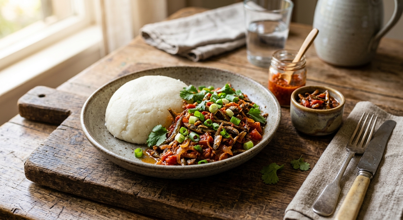 Kapenta with Sadza — AI-generated headline for RecipeFiler