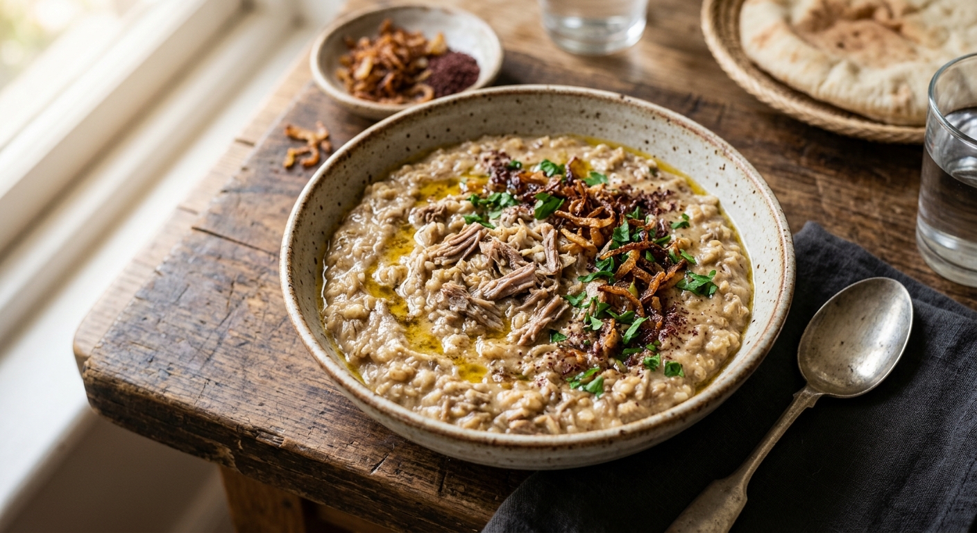 Keshkeek — Kuwaiti Lamb and Wheat Porridge — AI-generated headline for RecipeFiler
