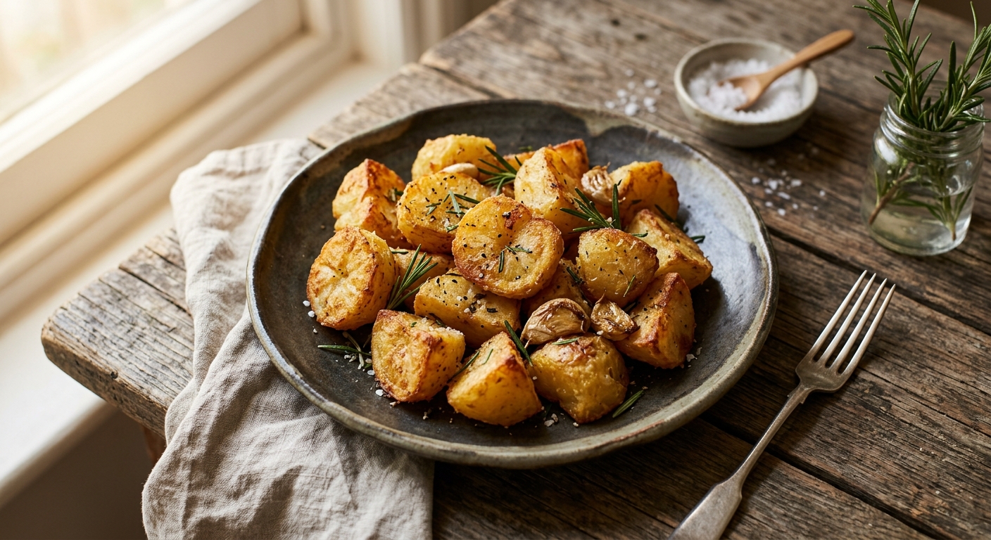 Crispy Roast Potatoes with Rosemary and Garlic — AI-generated headline for RecipeFiler