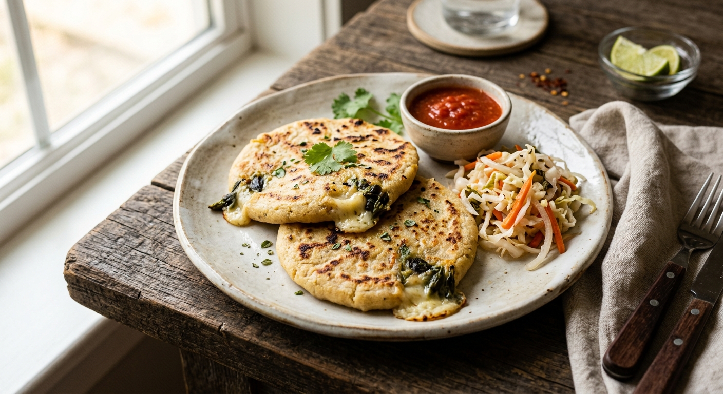 Pupusas de Queso con Loroco — recipe by RecipeFiler