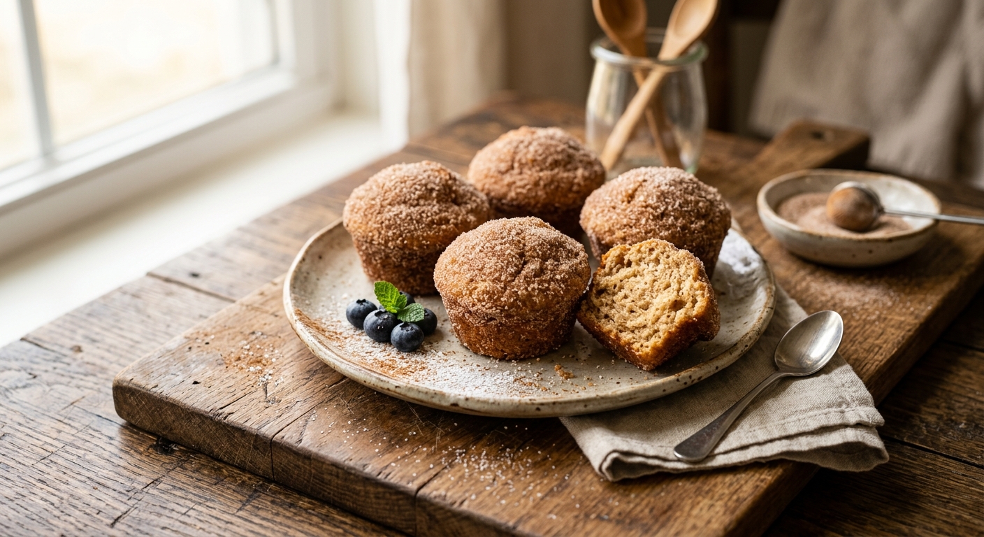 Cinnamon Sugar Doughnut Muffins — AI-generated headline for RecipeFiler