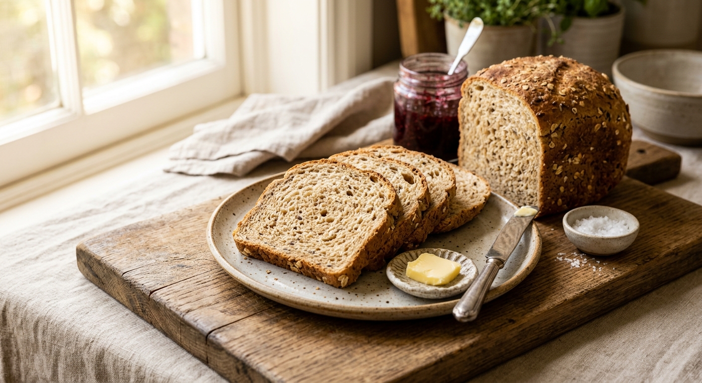 50% Wholemeal Bread from a Bread Machine — AI-generated headline for katplaystennis