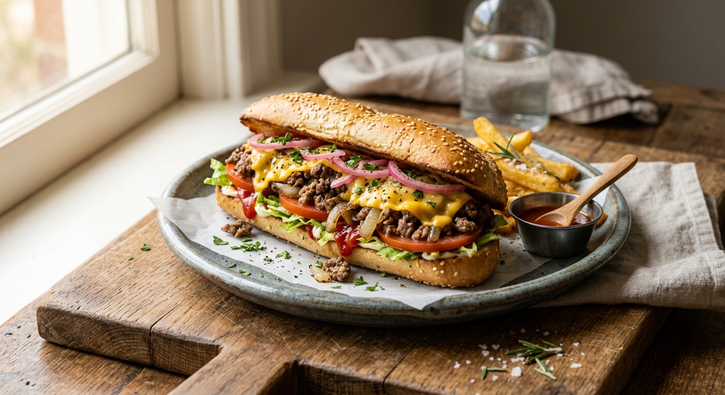 NEW YORK’S CHOPPED CHEESE — AI-generated headline for Instagram