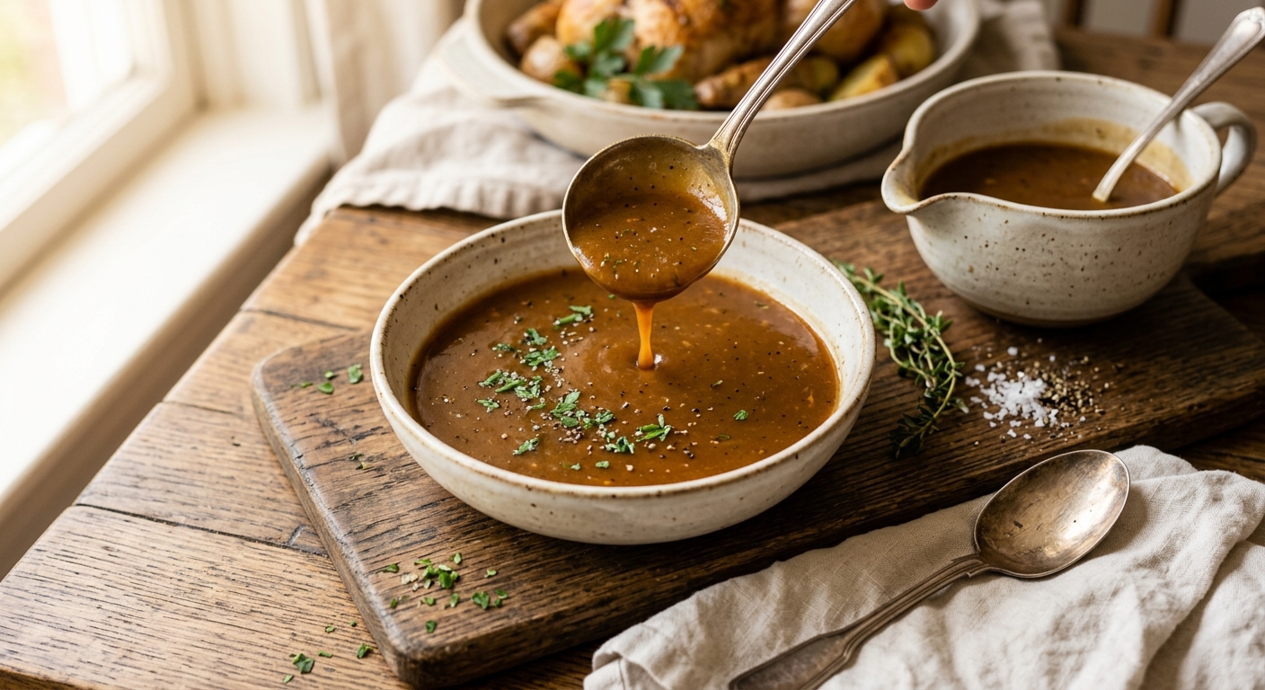 Classic Homemade Chicken Gravy — AI-generated headline for J_C