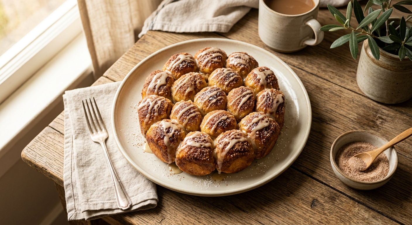 No-Roll Cinnamon Buns — AI-generated headline for Instagram