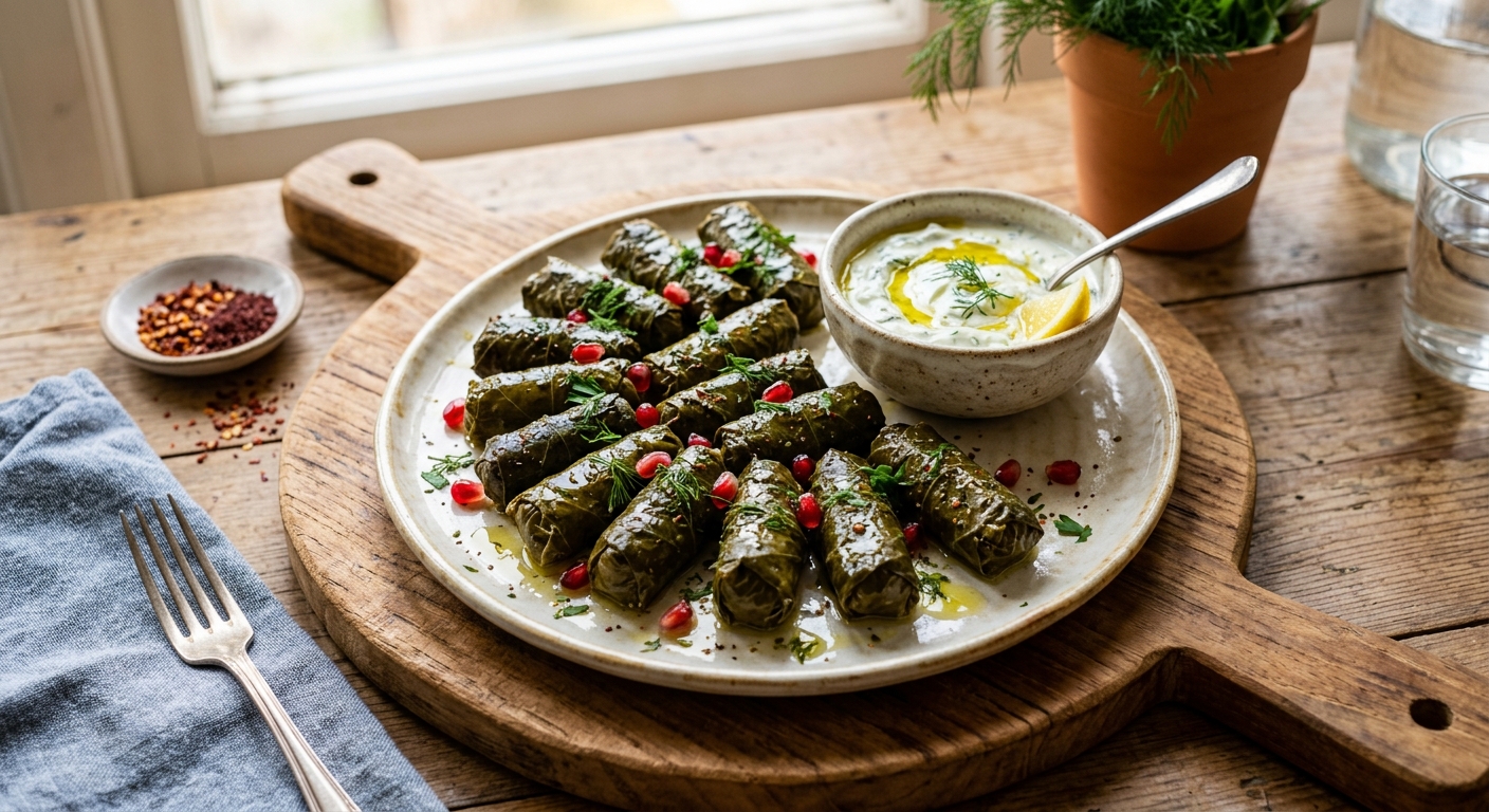 Dolma — Stuffed Vine Leaves — AI-generated headline for RecipeFiler