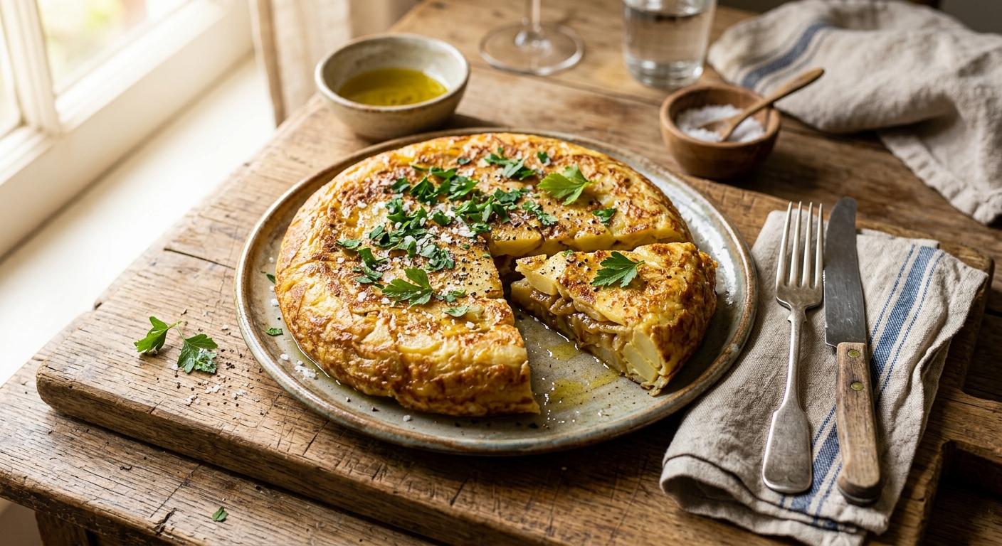 Delicious Spanish Omelette! — AI-generated headline for Instagram