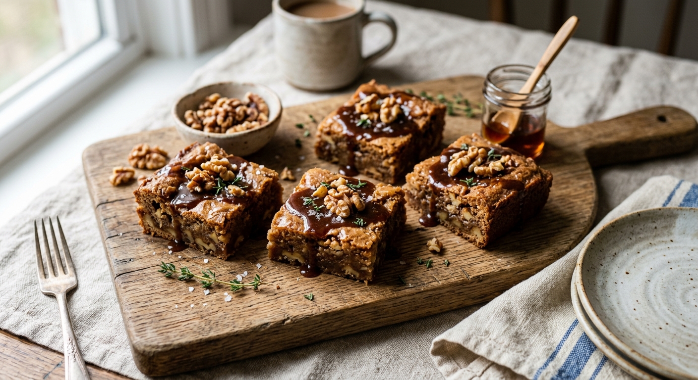 Maple Walnut Blondies — recipe by RecipeFiler