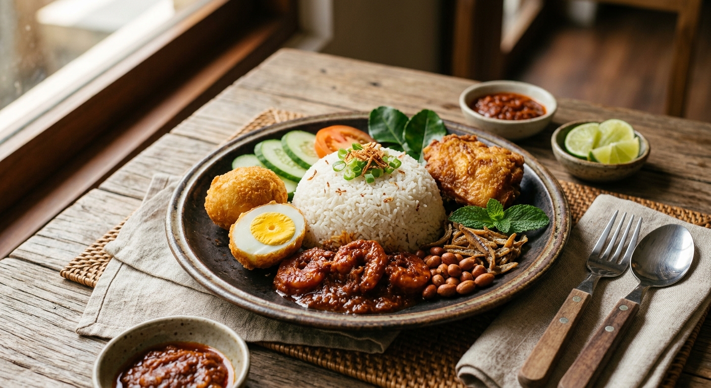 Nasi Lemak — AI-generated headline for RecipeFiler