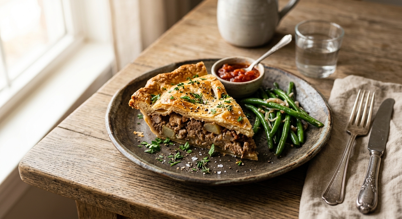 Tourtière — AI-generated headline for RecipeFiler