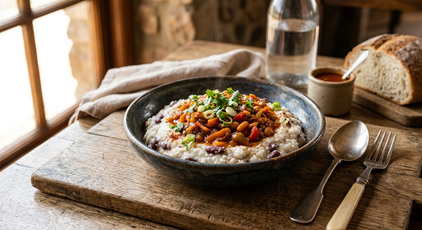 Eswatini Sishwala with Chakalaka — AI-generated headline for RecipeFiler