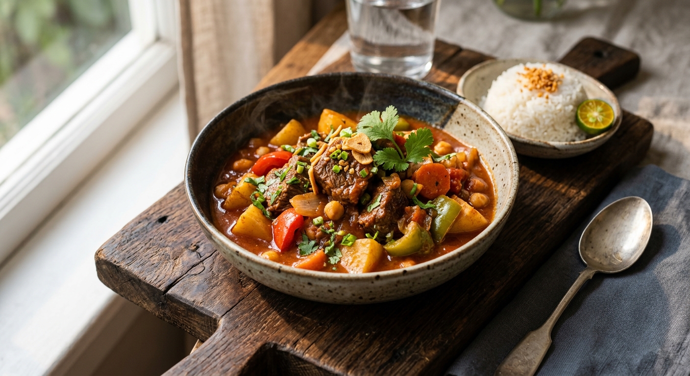 Mechado — Filipino Braised Beef — AI-generated headline for RecipeFiler