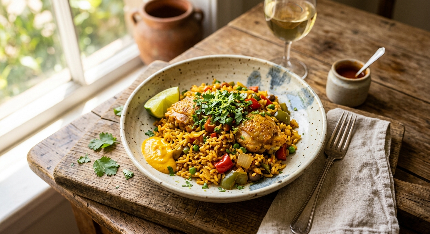 Arroz con Pollo — AI-generated headline for RecipeFiler