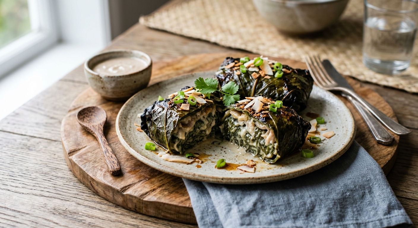 Palusami — Samoan Coconut Cream Parcels — recipe by RecipeFiler