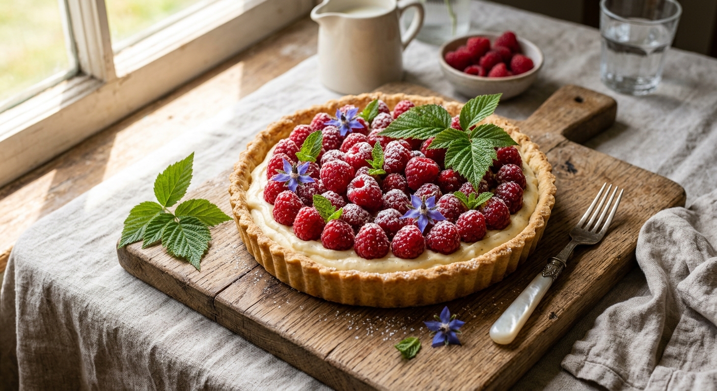 Irish Raspberry and Cream Tart — recipe by RecipeFiler