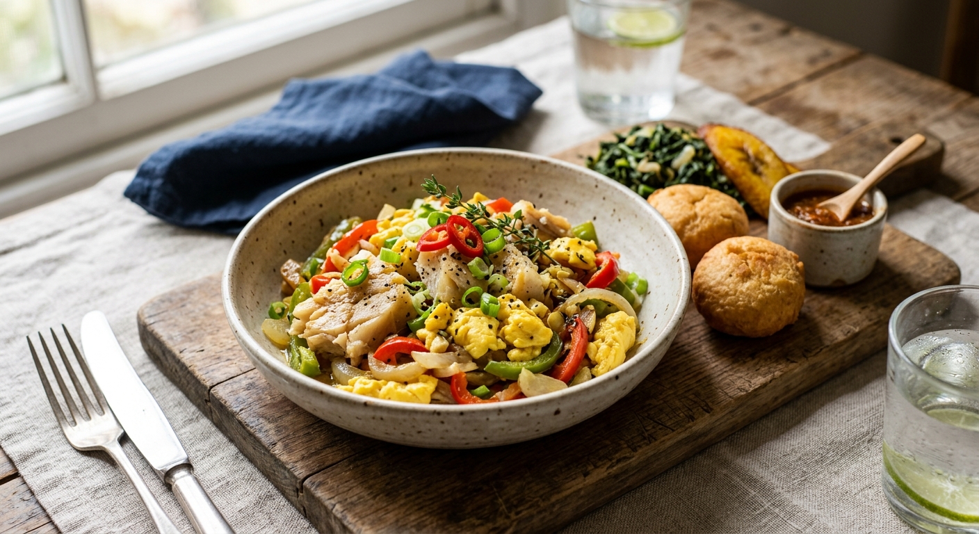 Saltfish and Ackee — recipe by RecipeFiler