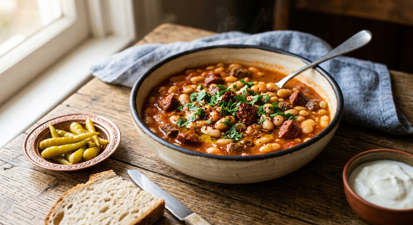 Kuru Fasulye — Turkish White Bean Stew — AI-generated headline for RecipeFiler