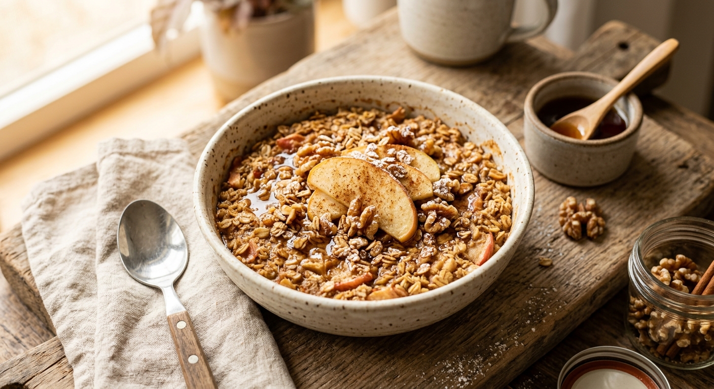 Cinnamon Apple Baked Oatmeal — AI-generated headline for RecipeFiler