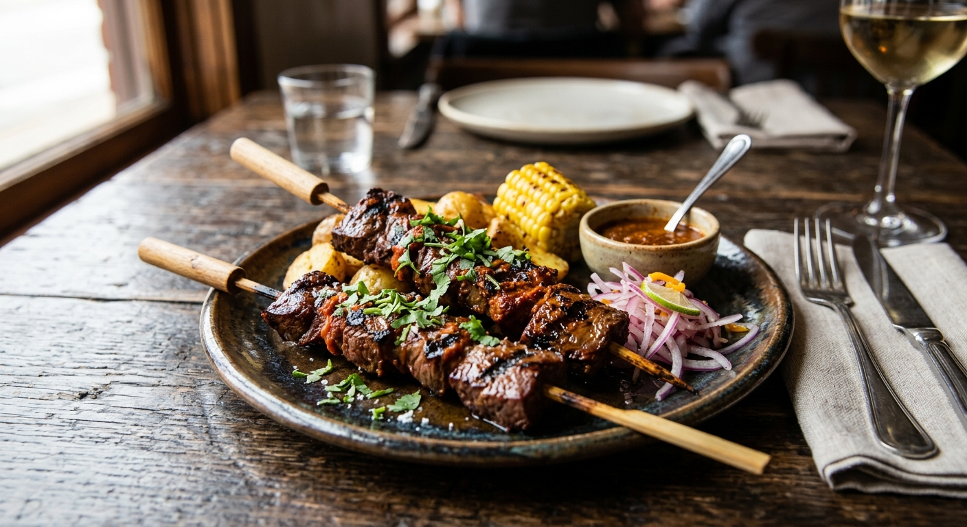 Anticuchos de Corazón — AI-generated headline for RecipeFiler
