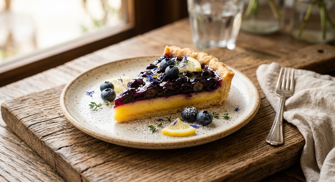 Lemon and Blueberry Tart — AI-generated headline for Recime