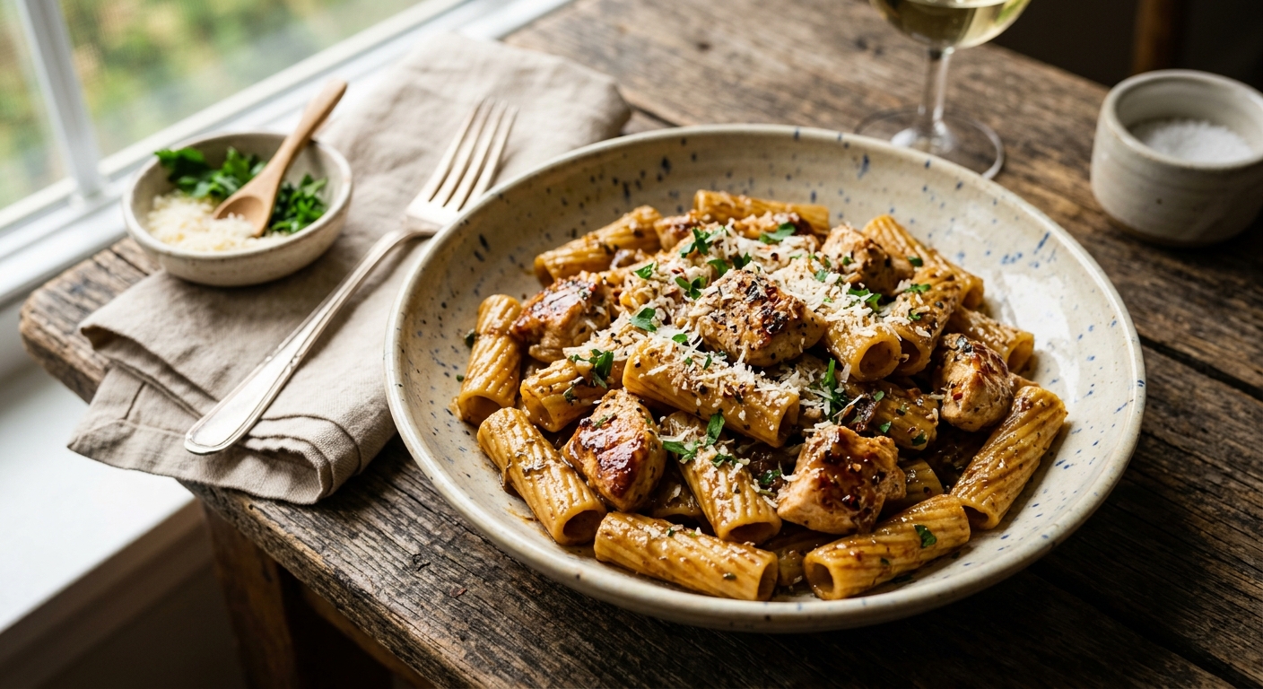 Marmite chicken rigatoni — AI-generated headline