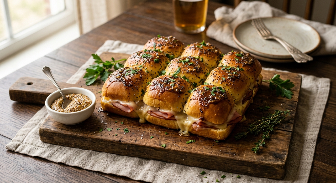 Baked Ham and Cheese Sliders — AI-generated headline for RecipeFiler