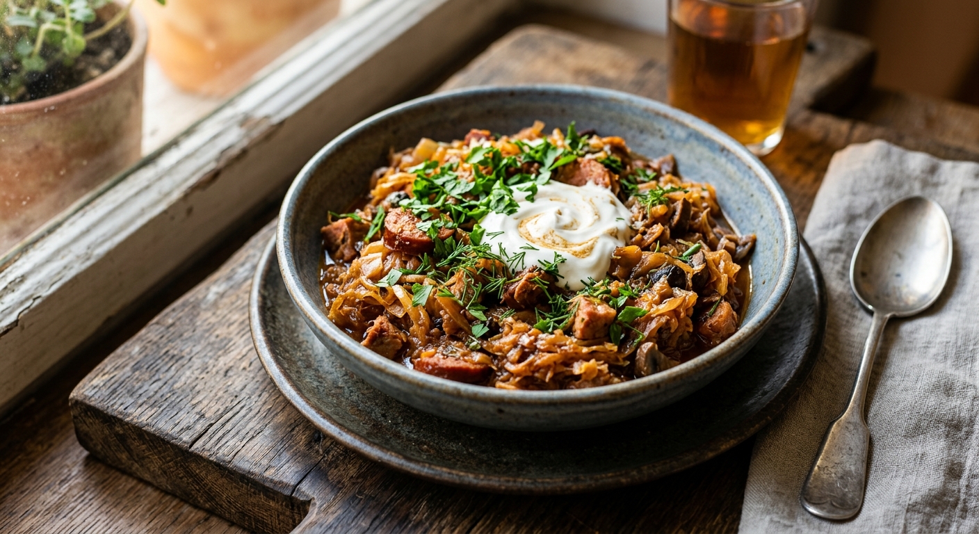 Bigos — AI-generated headline for RecipeFiler