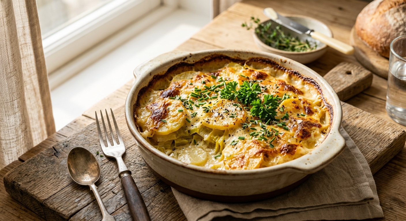 Irish Potato and Leek Gratin — recipe by RecipeFiler