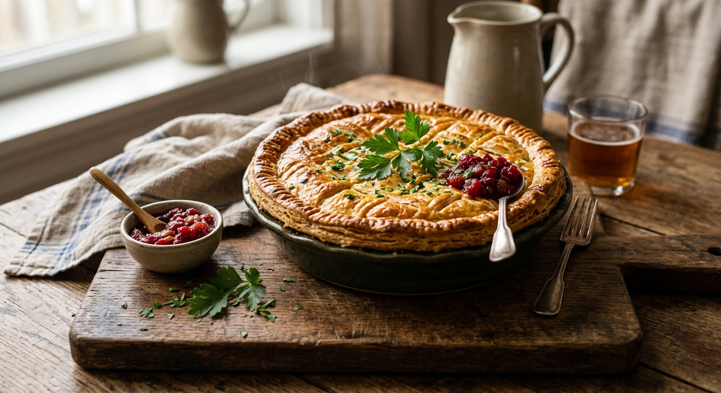 Tourtière — Québécois Spiced Meat Pie — AI-generated headline for RecipeFiler