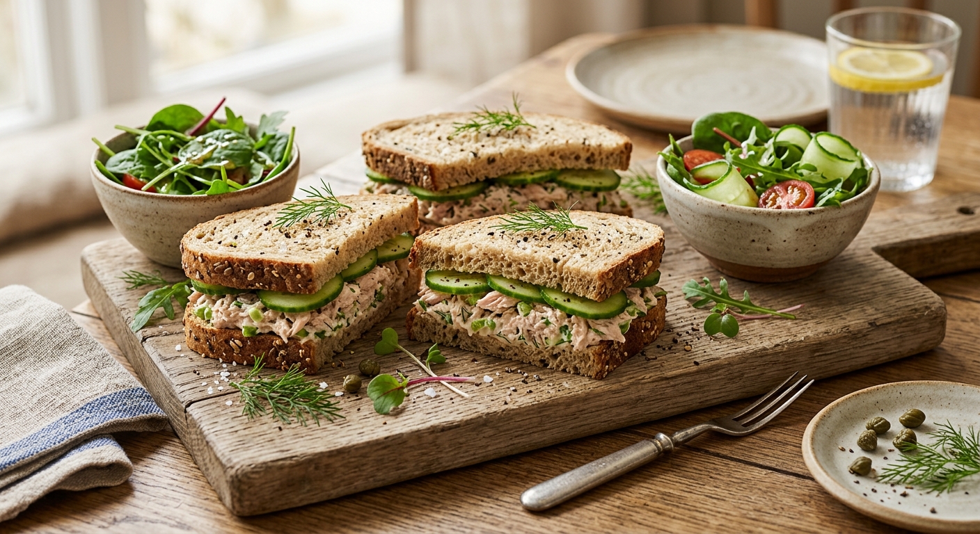 Tuna and Cucumber Sandwiches — AI-generated headline for RecipeFiler