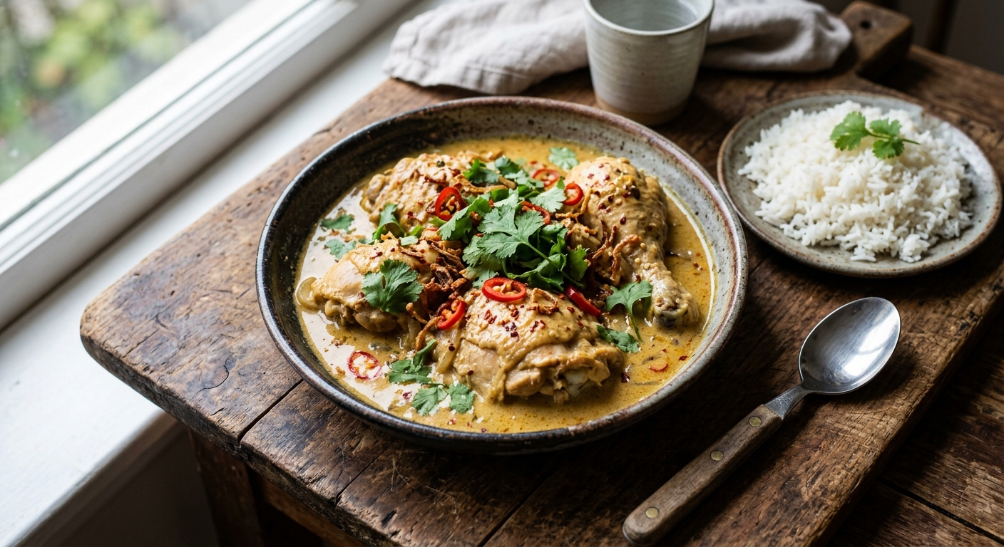Poulet au Coco — Gabonese Coconut Chicken — AI-generated headline for RecipeFiler