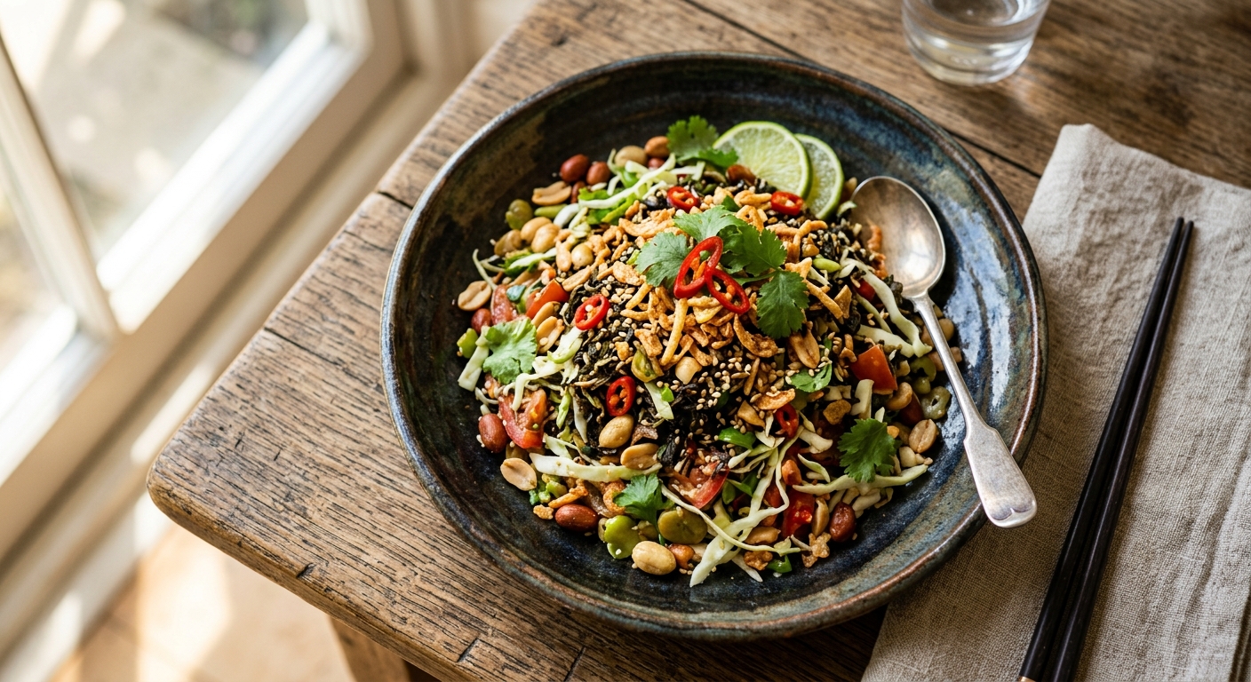 Lahpet Thoke — recipe by RecipeFiler