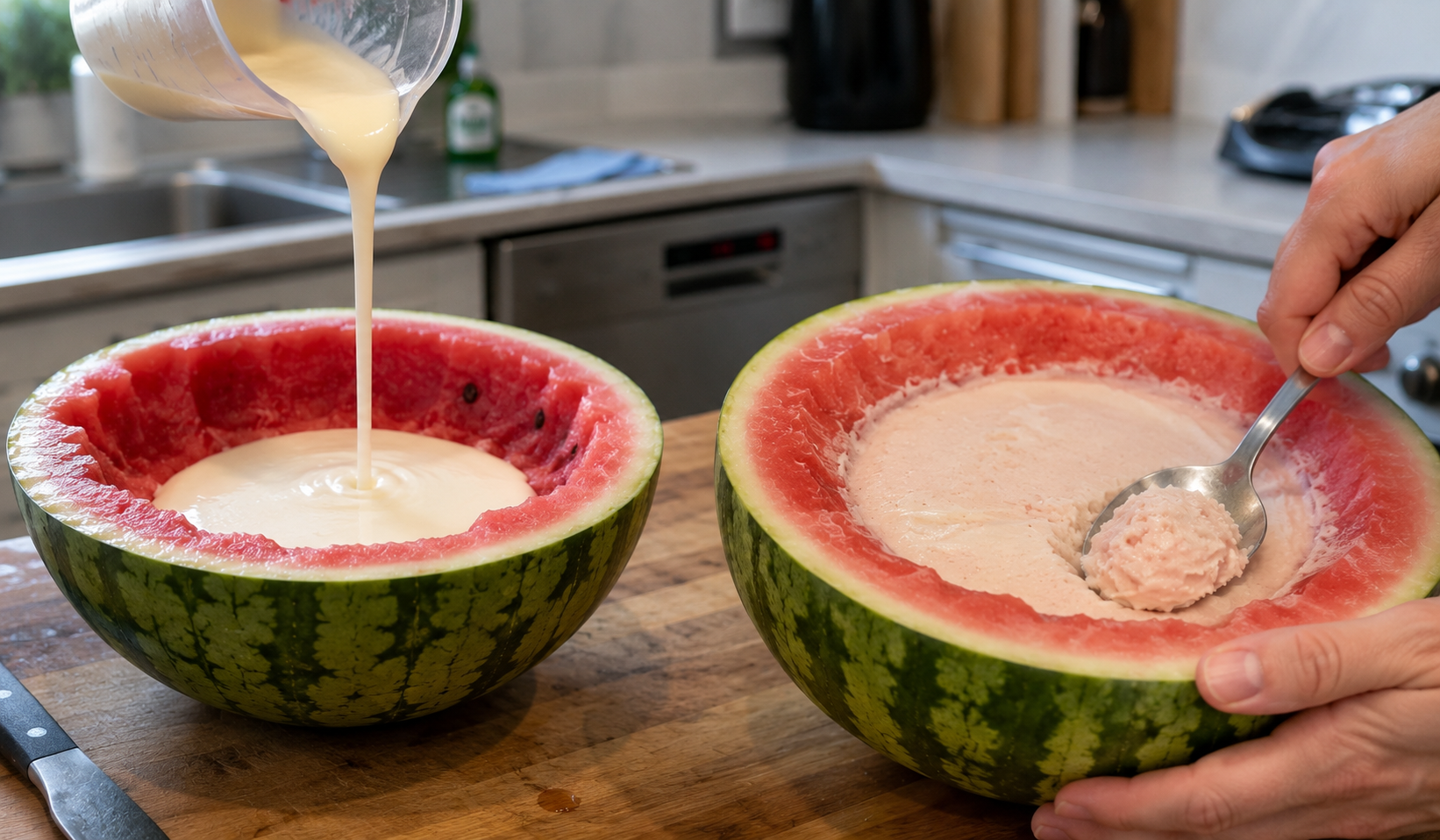 Genius 2 Ingredient Watermelon Ice Cream — recipe by TikTok