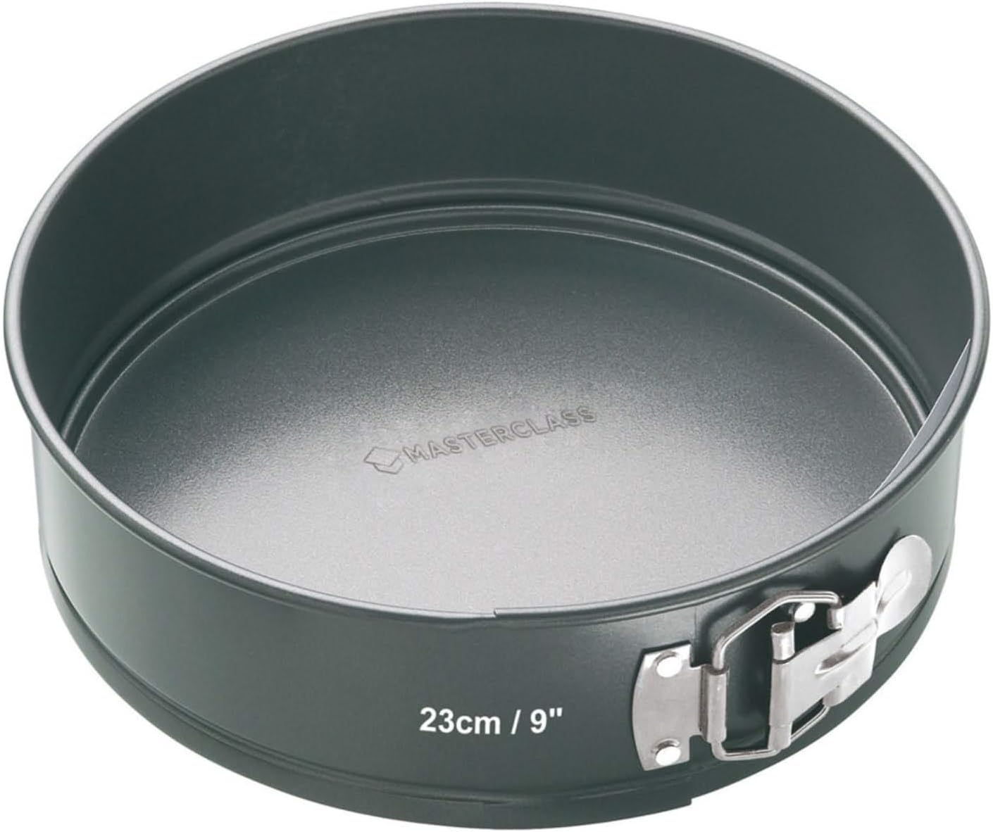 23cm MasterClass Non-Stick Loose Base Springform Cake Pan, Grey