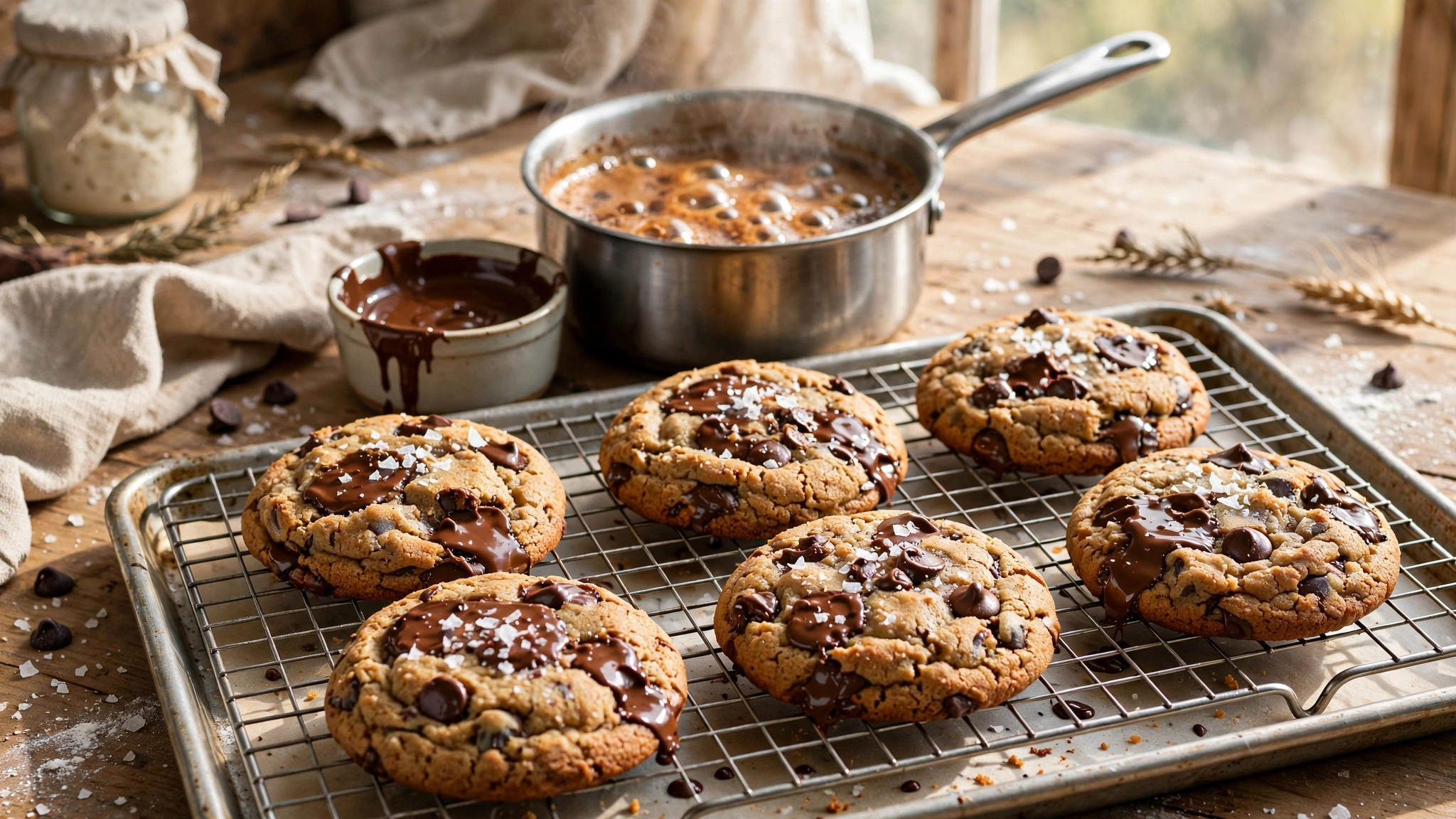 Sourdough Brown Butter Chocolate Chip Cookies — recipe by katplaystennis