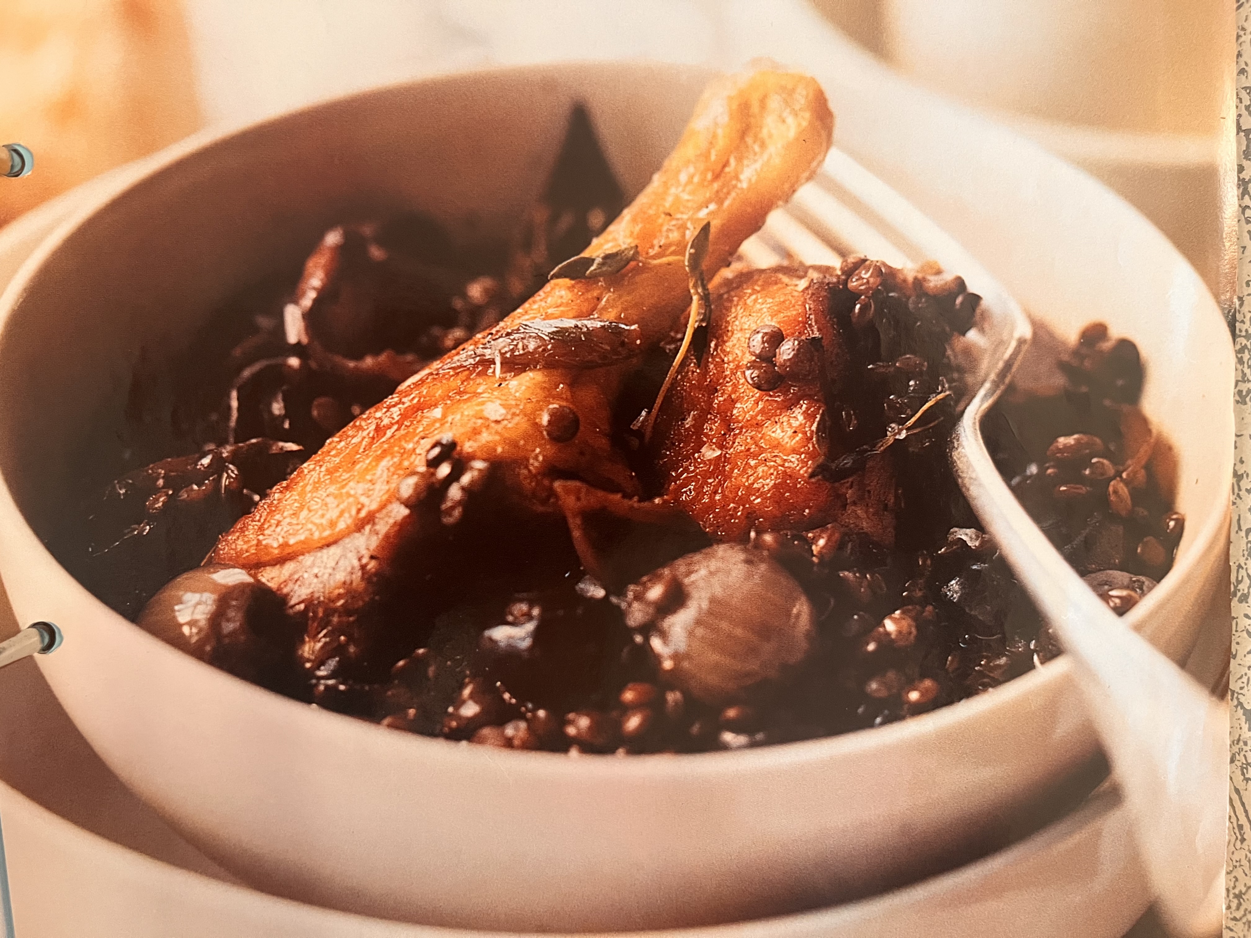 Roast duck on Puy lentils — recipe by katplaystennis