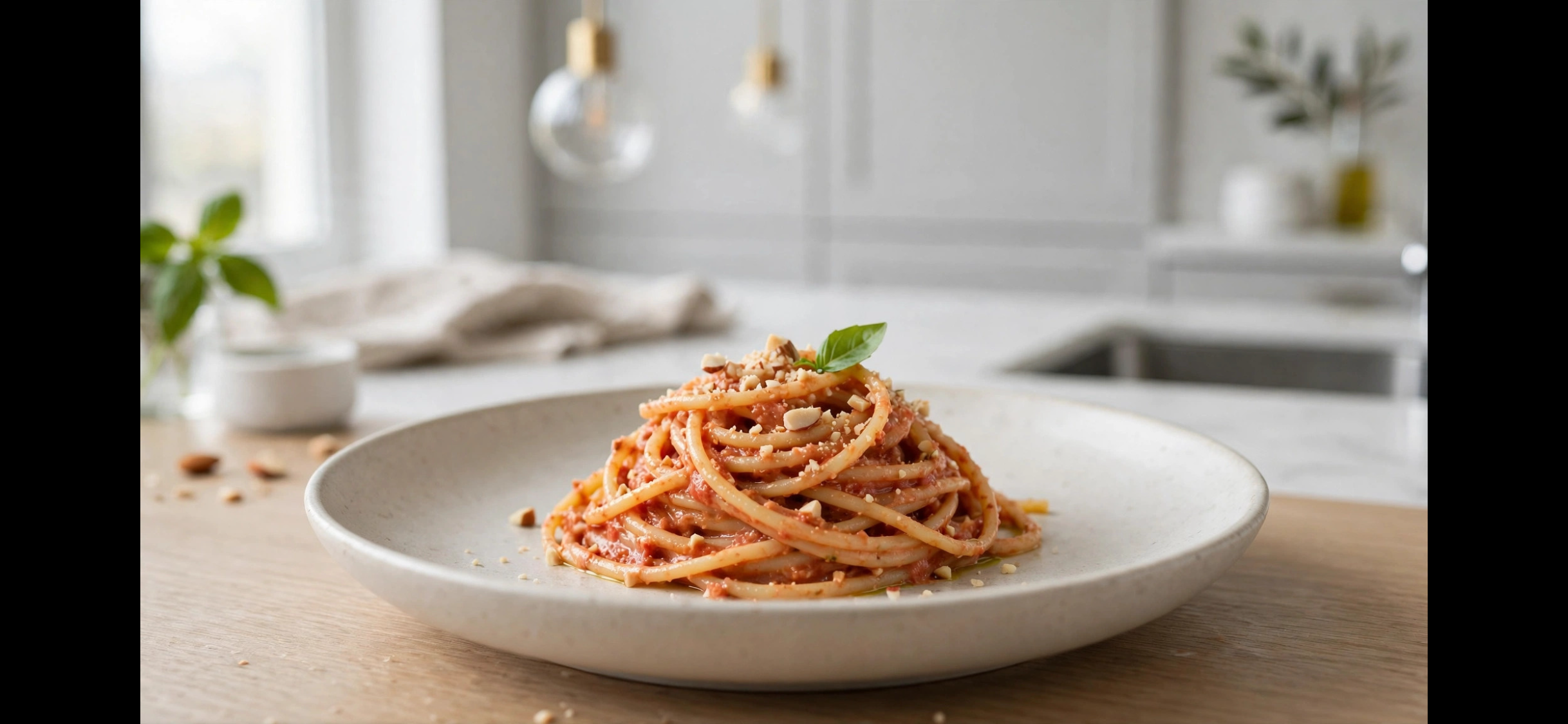 Almond Pesto for Pesto Alla Trapanese — recipe by katplaystennis