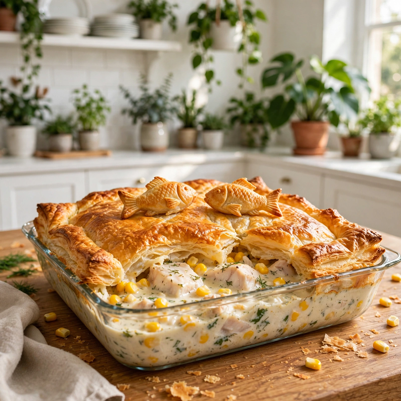 Puffed Topped Fish Pie — recipe by LM