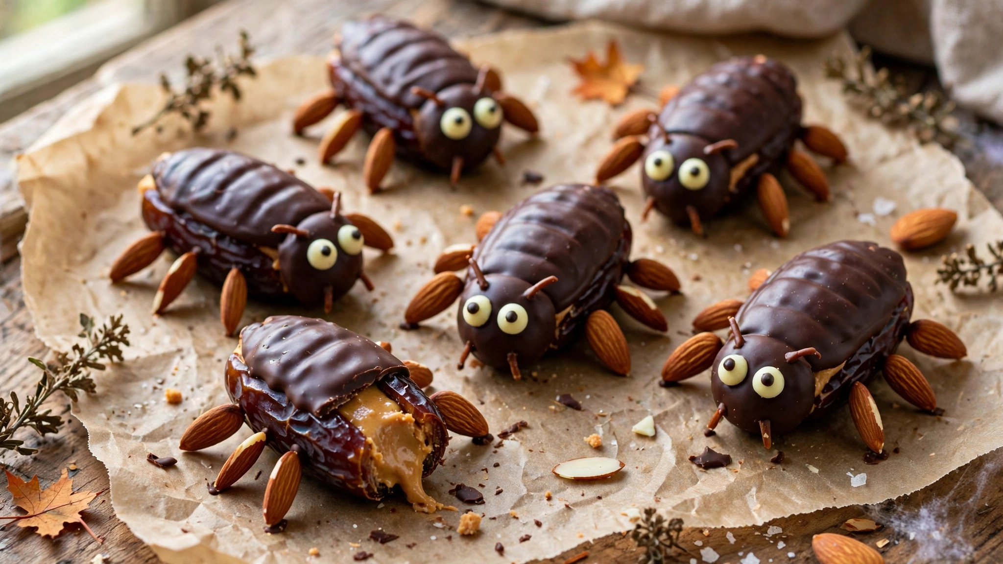 Cockroach Peanut Butter Stuffed Dates — recipe by katplaystennis