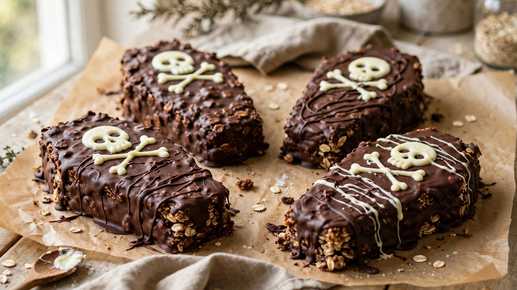 Chocolate Flapjack Coffins — recipe by katplaystennis