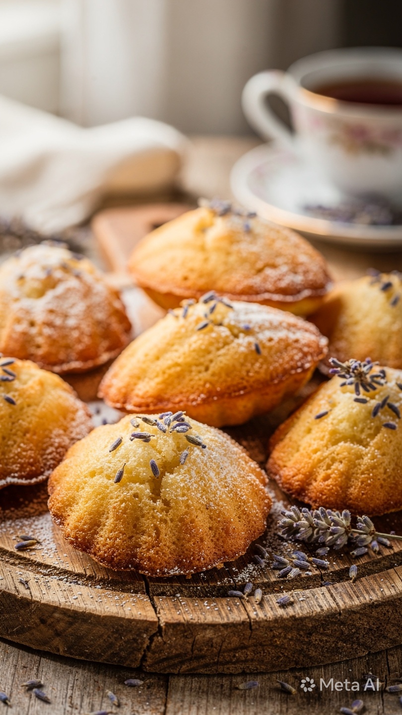 Lavender Honey Madeleines — recipe by juliette