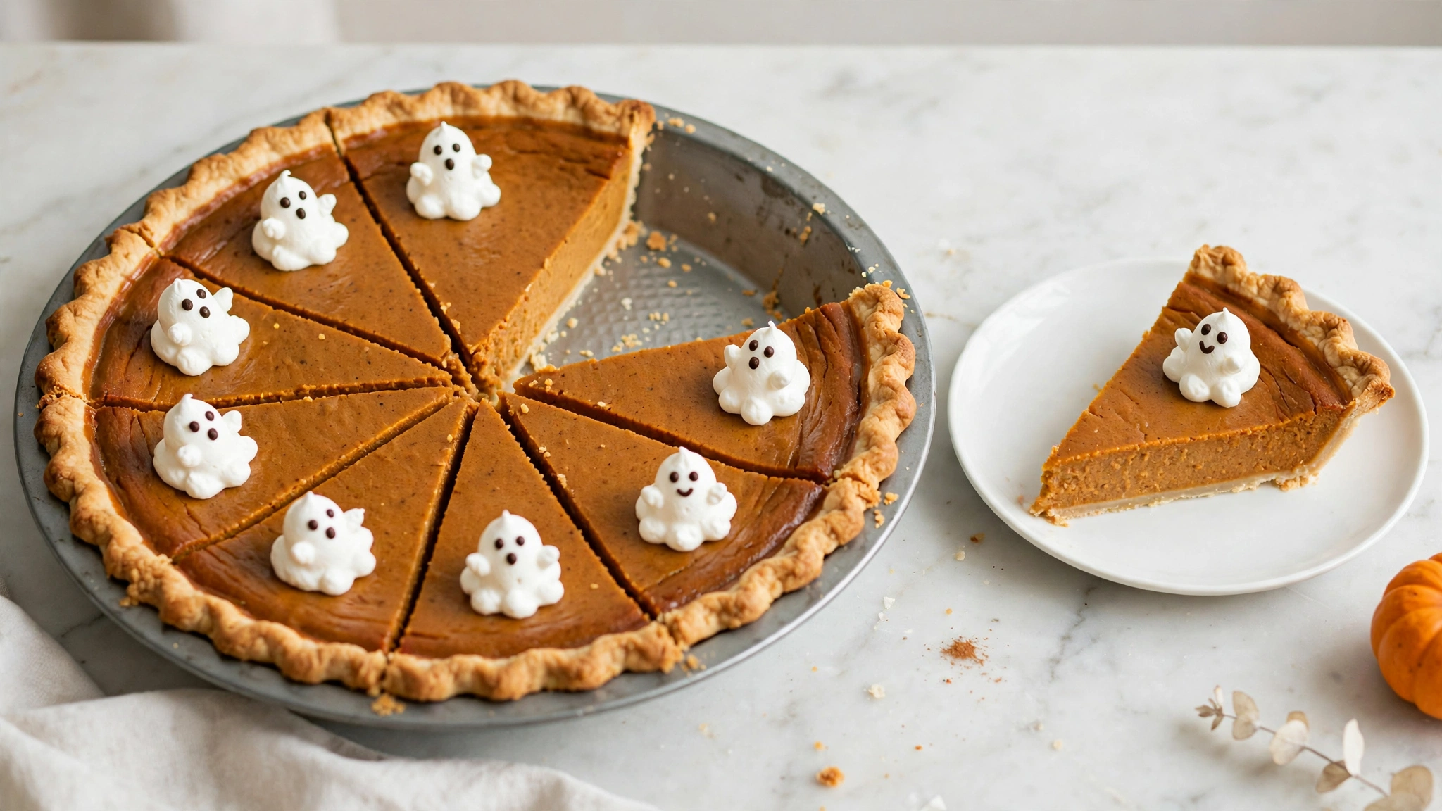 Halloween Pumpkin Pie — recipe by katplaystennis