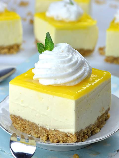 No Bake Lemon Cheesecake Bars — recipe by J_C