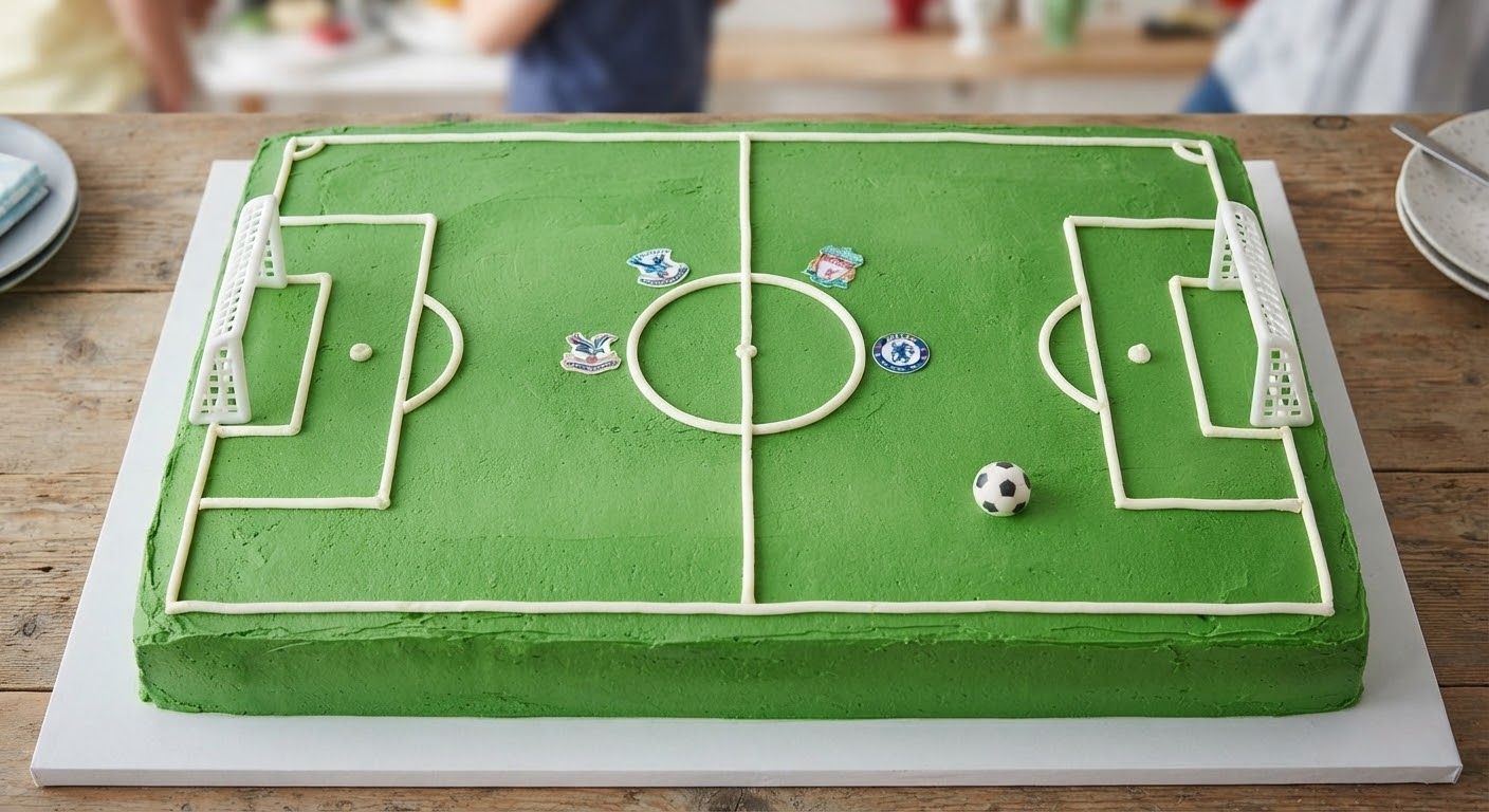 Football (Soccer) Pitch Cake — recipe by J_C